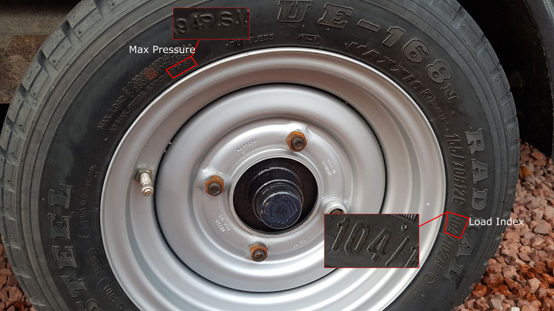 what pressure should travel trailer tires be
